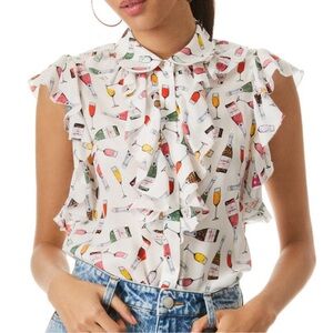 Alice + Olivia Weekend Toast Blouse